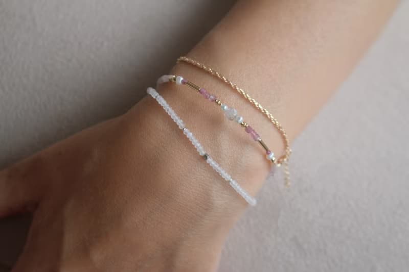 手鍊 紅寶石 紫鋰輝 天然石 - 重啟 -