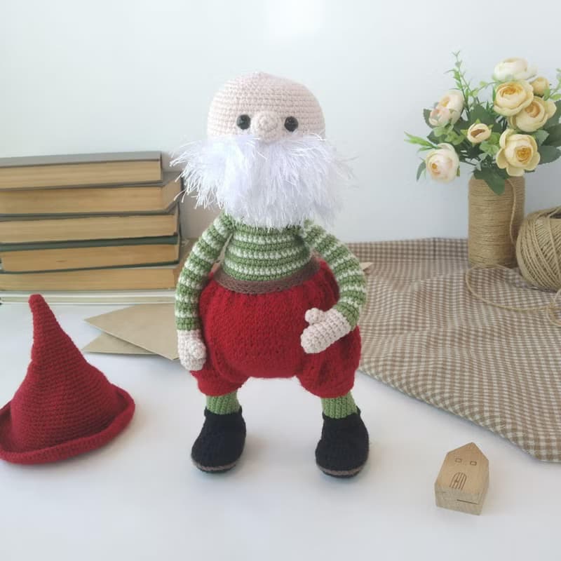 Stuffed toy forest gnome. Gnome gift for housewarming or Christmas gift