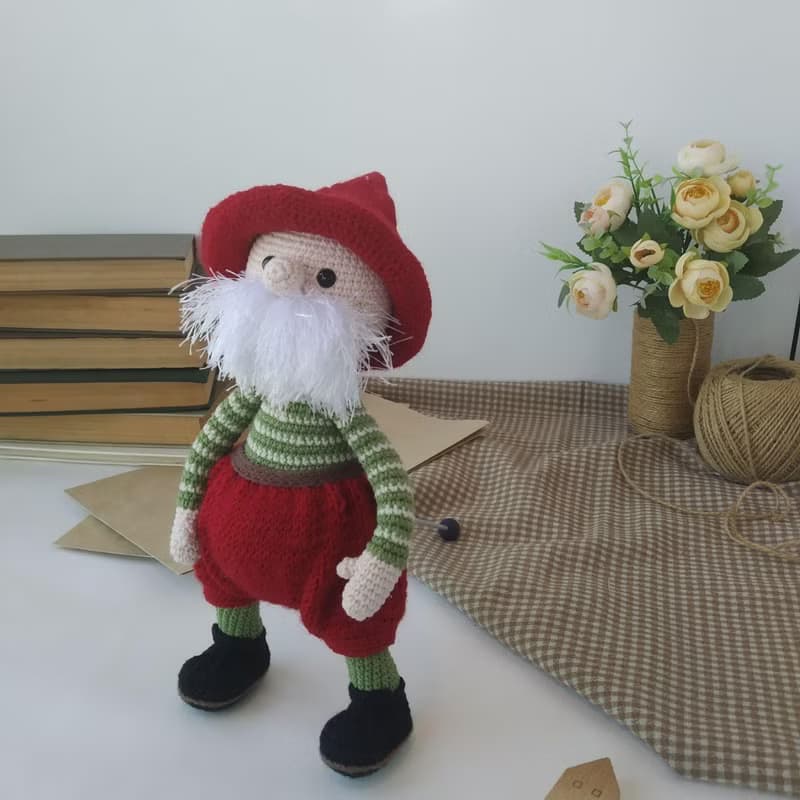 Stuffed toy forest gnome. Gnome gift for housewarming or Christmas gift