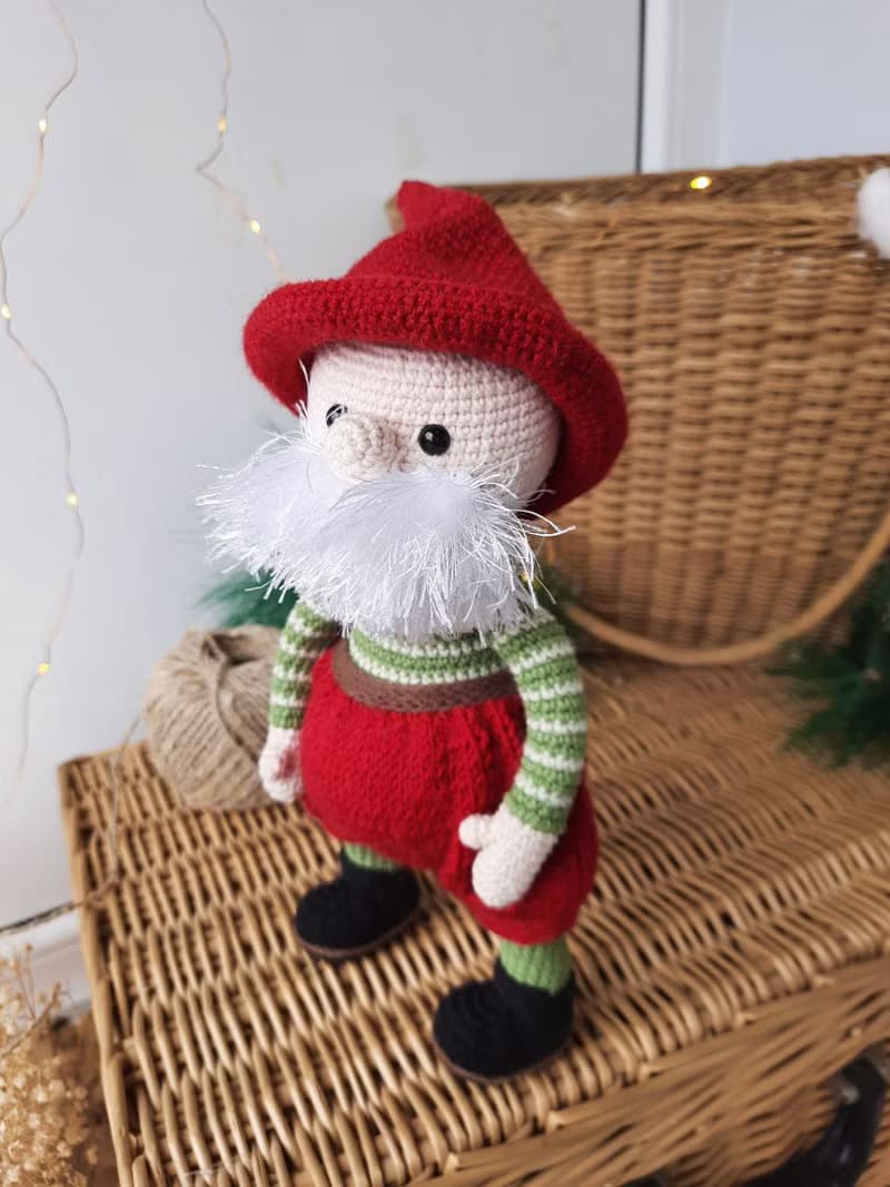 Stuffed toy forest gnome. Gnome gift for housewarming or Christmas gift