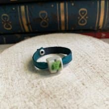 戒指 日本白瓷 自然釉色 無限看不膩色調 真皮革 設計等級