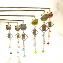 招財貓 心想事成 髮簪 造型