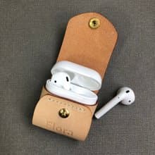 真皮AirPods 保護套 手工皮件 縫線可選色