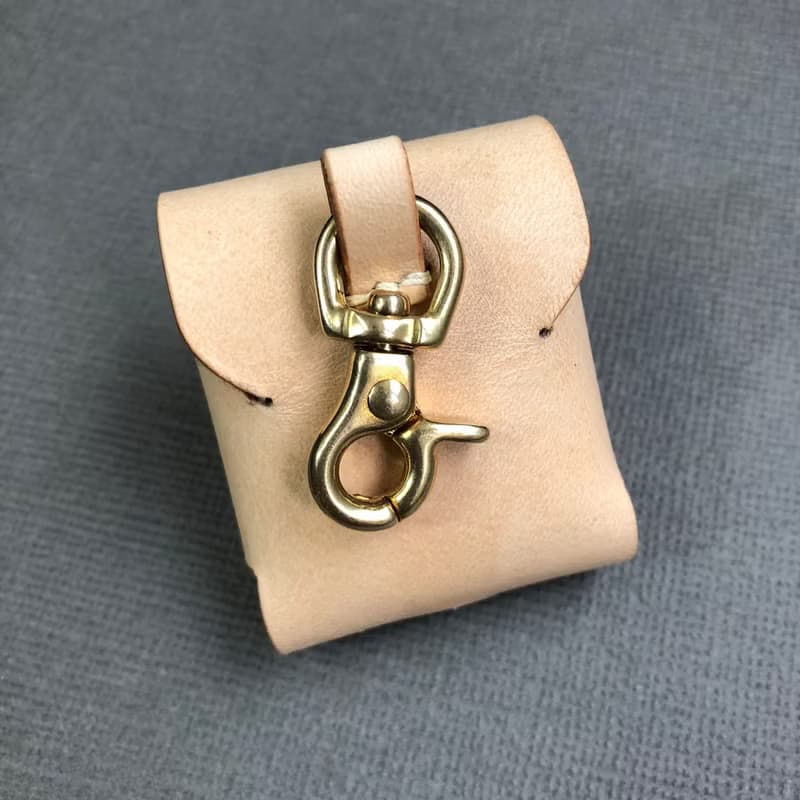 真皮AirPods 保護套 手工皮件 縫線可選色