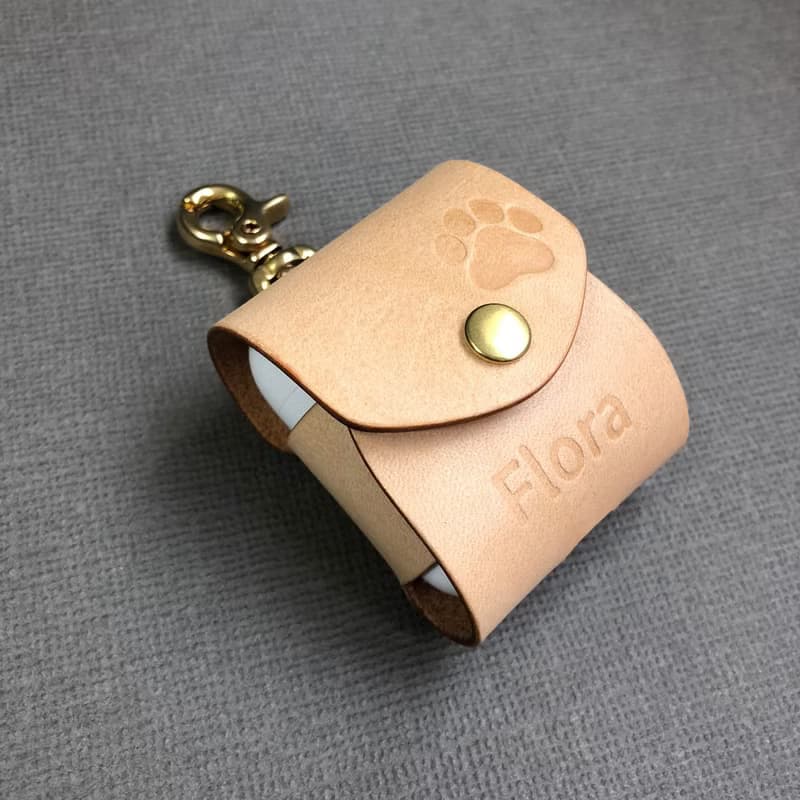 真皮AirPods 保護套 手工皮件 縫線可選色