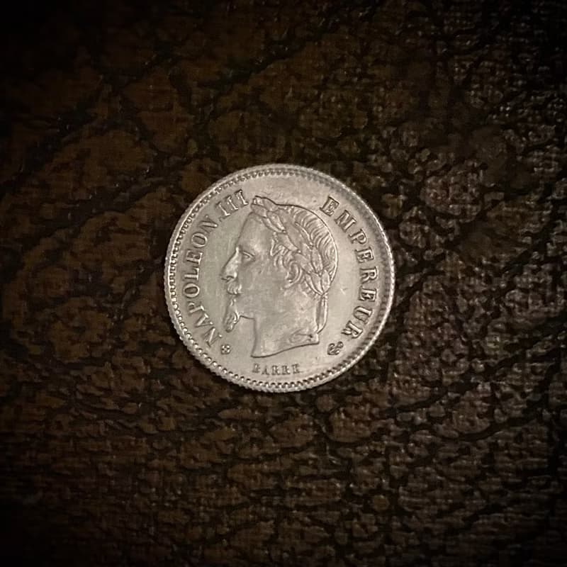 法國1867至1920百年流通銀幣54枚/鍍銀老錢包