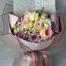 Rose Bouquet-進口雙色玫瑰鮮花花束 送禮 節慶 花禮 求婚