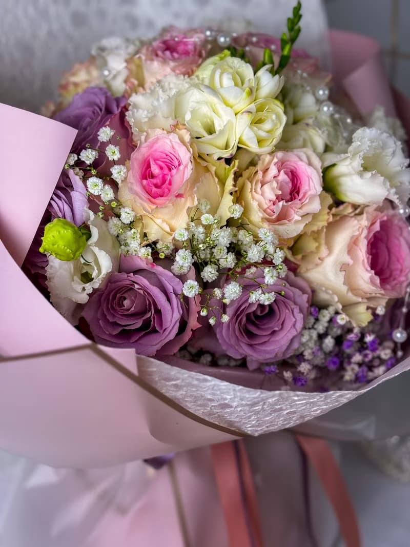 Rose Bouquet-進口雙色玫瑰鮮花花束 送禮 節慶 花禮 求婚
