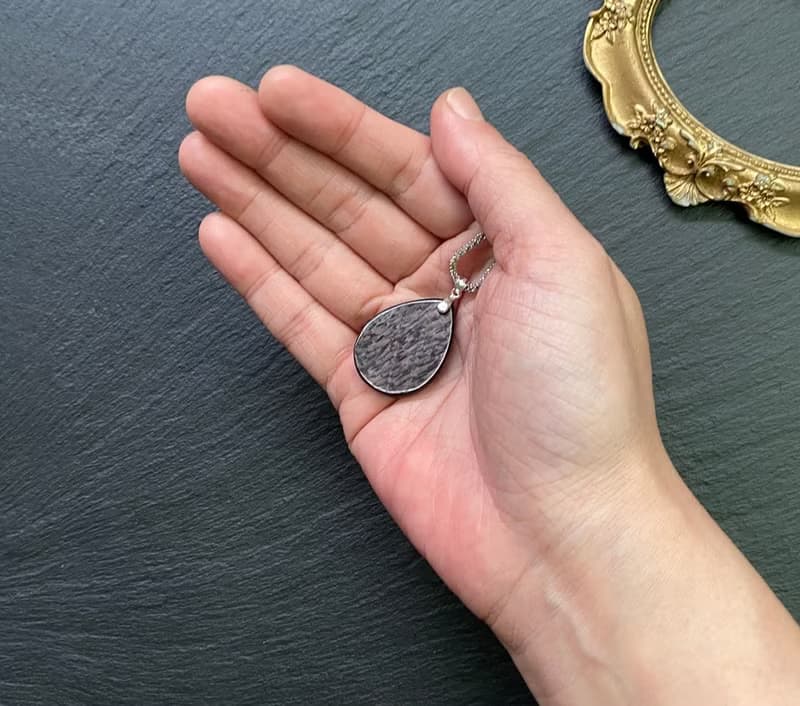 招財吸金幸運石-閃耀帶眼金運石925純銀鈦鋼滿天星項鍊 招財開運