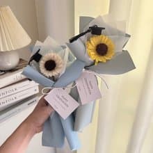 向日葵優雅莫蘭迪花束 永生花 乾燥花 母親節 畢業花束 畢業禮