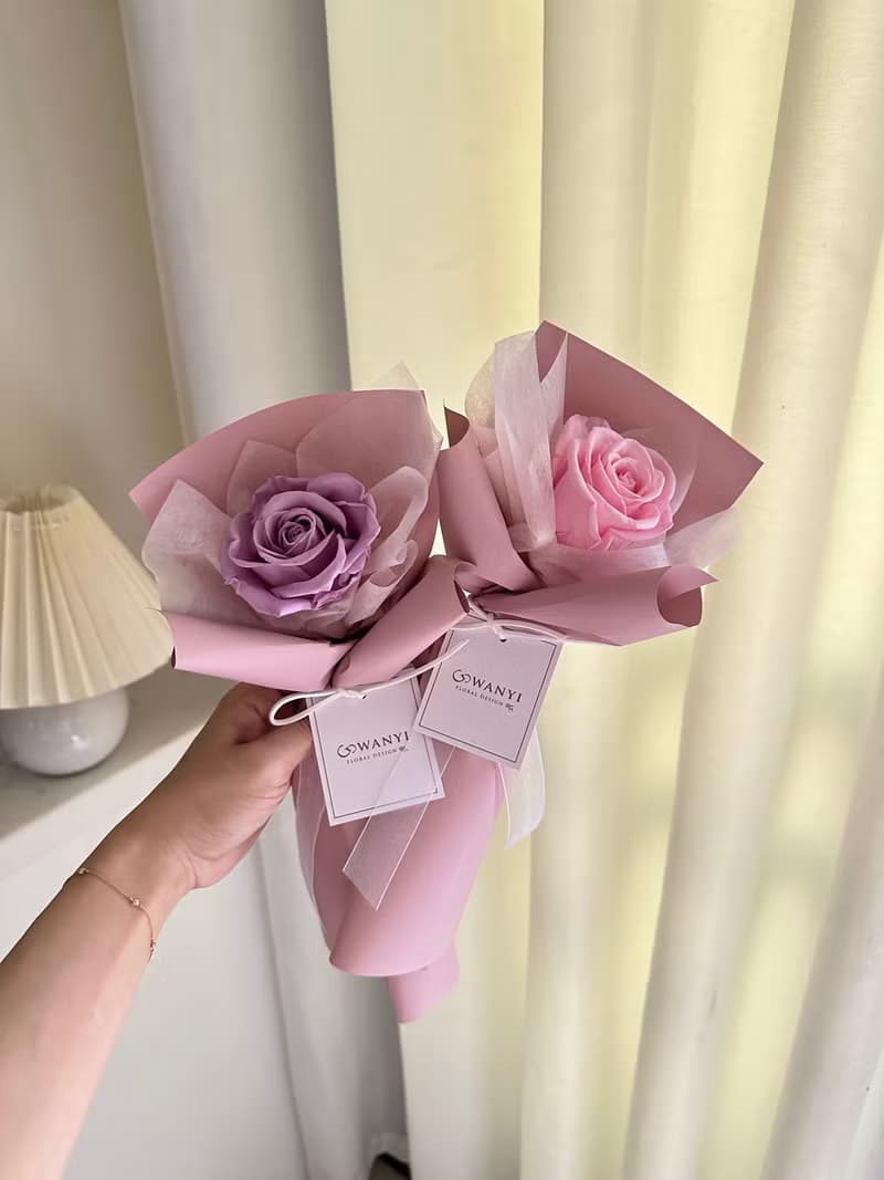 向日葵優雅莫蘭迪花束 永生花 乾燥花 母親節 畢業花束 畢業禮
