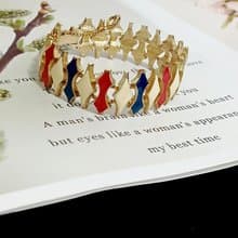 vintage jewelry    古董凡爾賽三色琺瑯手鍊