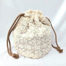 【 MY HANDMADE 】圓底刺繡 束口袋