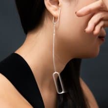 【無耳洞最佳禮物】金屬流線耳骨夾/耳窩夾/耳夾耳環