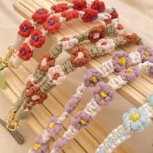 手工製作花花手機掛繩