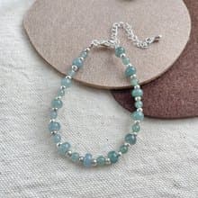 藍水翡翠漸變手鍊A貨