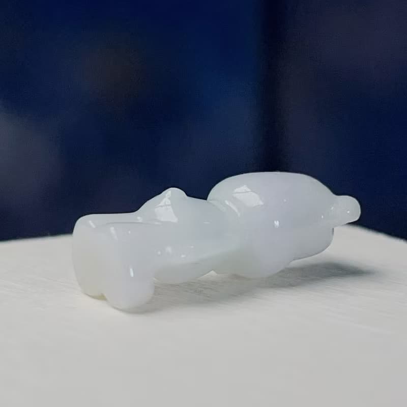 白翡翡翠熊熊| 天然緬甸玉A貨翡翠 | 送禮