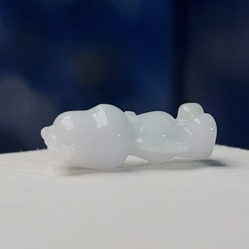 白翡翡翠熊熊| 天然緬甸玉A貨翡翠 | 送禮