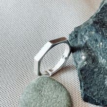 聖誕 交換禮物光芒925純銀戒指(七邊圓弧造型亮面) 活動圍 舒適配