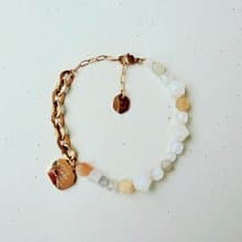 Take Your Time不勉強 - 月光石瑪瑙手環