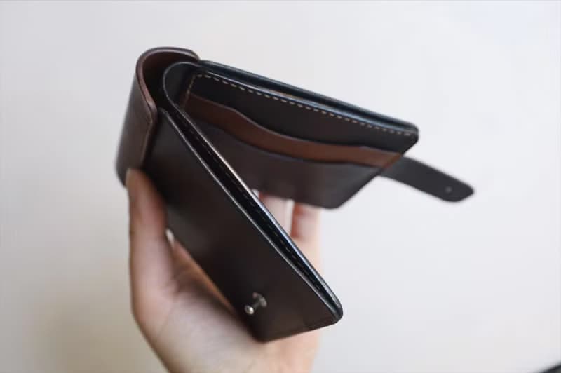 【切線派】男士短夾 拼色 義大利Buttero皮夾手工短款錢包