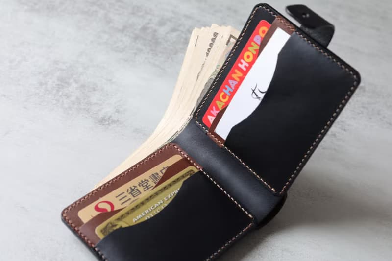 【切線派】男士短夾 拼色 義大利Buttero皮夾手工短款錢包