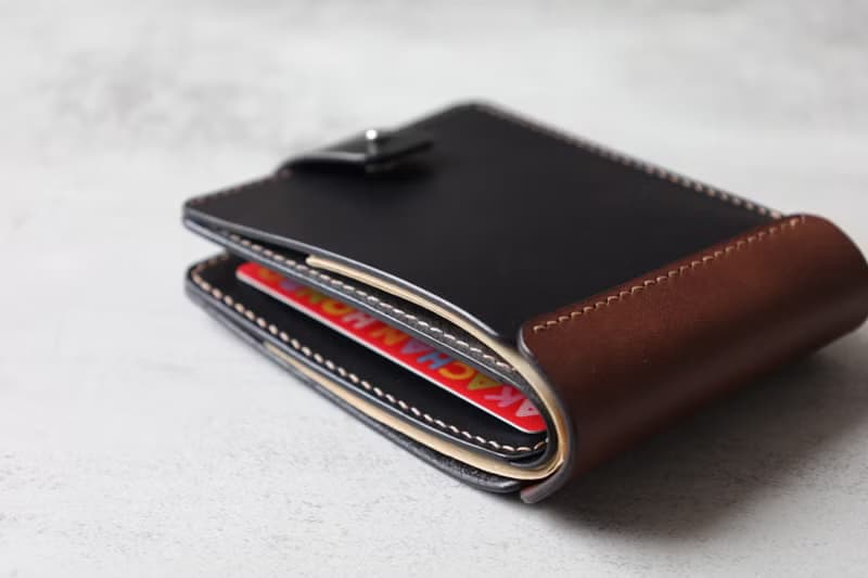 【切線派】男士短夾 拼色 義大利Buttero皮夾手工短款錢包