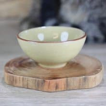 【送禮好物】60ml 米黃 官窯 圓滿茶杯 鶯歌陶藝名家葉敏祥作