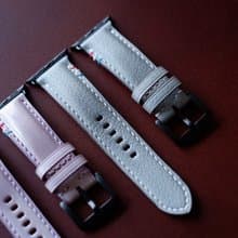 雲灰山羊皮 手工錶帶 applewatch錶帶  訂製錶帶