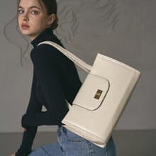 韓國BESSIE BAG | 象牙白色 | 大容量 手袋 單肩包