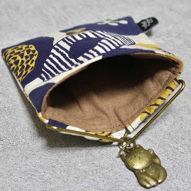招財貓飯糰口金零錢包 多用途小包