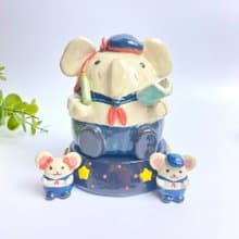 Handmade ceramic cute Ganesha special gift