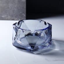 12cm【藍色金字塔】玻璃菸灰缸刻字 長官老闆送禮
