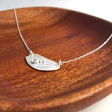 晨露 - 純銀項鍊 葉脈 自然