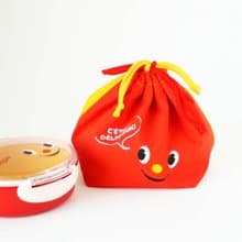 Nikyoro Drawstring Pouch Cooler Bag Cute High Quality Kids Bento Bentobox Japan