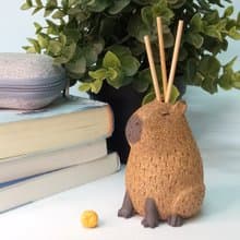 水豚造型擴香瓶/陶藝品/原創