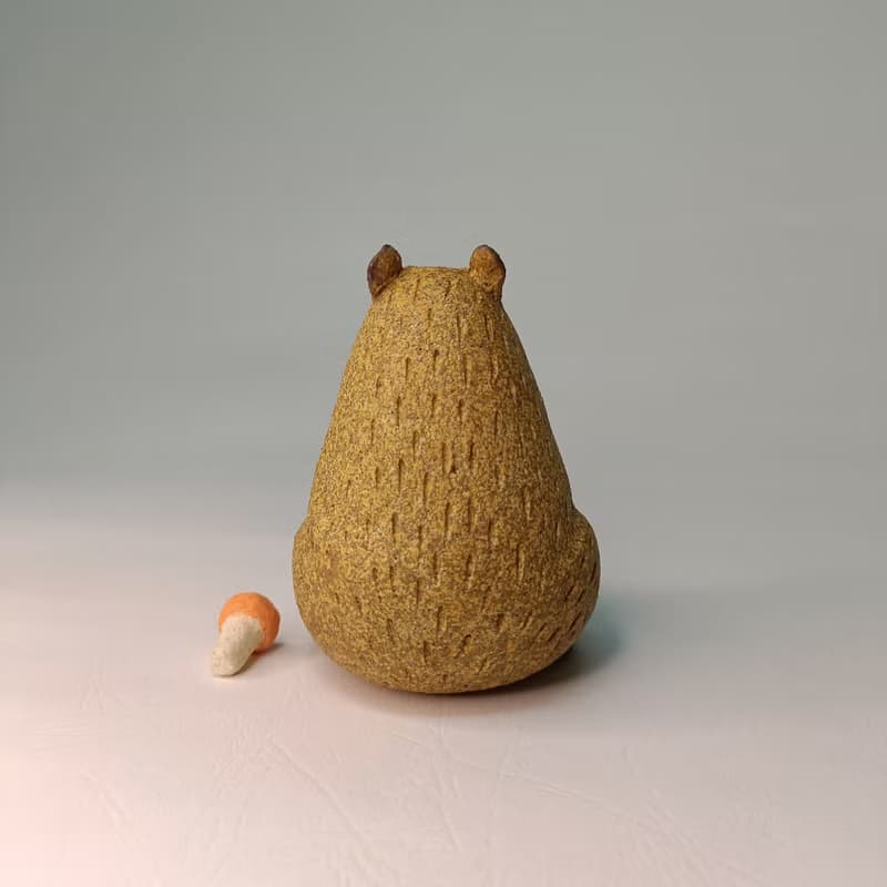 水豚造型擴香瓶/陶藝品/原創