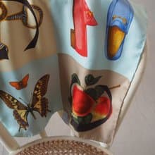 OLD GUCCI オールドグッチ マルチカラー スカーフ シルク ヴィンテージ