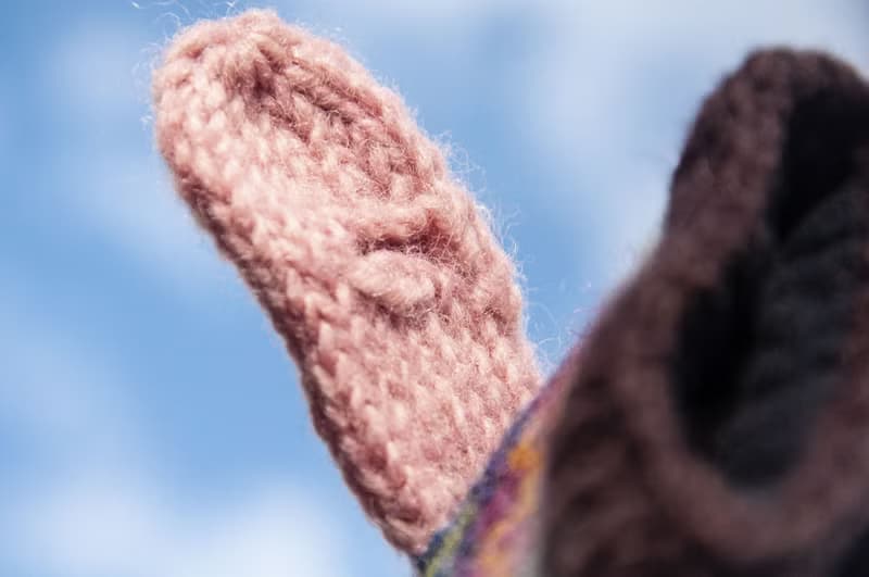 手織純羊毛針織手套/可拆卸保暖手套/內刷毛手套/觸控手套-櫻桃