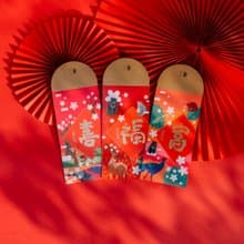 台灣紀念品│單字風韻-抵過千百祝福 紅包袋組【一組3款】