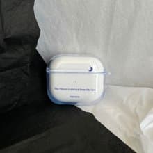 原創 月亮離海很遠 透明AirPods耳機保護殼