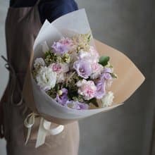 浪漫優雅淺紫色花束_鮮花