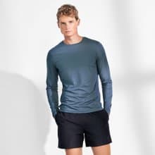 北歐極簡 - Long-Sleeve Active 長袖經典圓領速乾除臭T 獵戶座青