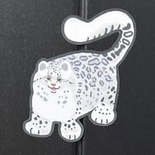 雪豹 霧面PVC貼紙 大張 安全帽貼紙筆電貼紙機車貼紙行李箱貼紙