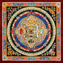 西藏唐卡卡拉恰克拉曼荼羅   通向內在智慧和開悟之路