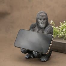デバリエ ca219【正規品】ゴリラの置物 ゴリラ スマホスタンド レジン製 ギフト かわいい 誕生日プレゼント アイデアグッズ