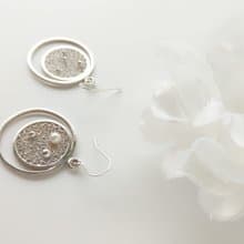 纍絲 Filigree 掐絲純銀手工耳環 耳夾訂製