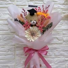 熊抱未來 畢業花束 熊花束、幼稚園畢業花、畢業熊