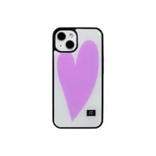 heart Epoxy bumper phone case (pink)