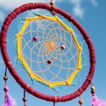 民族風 手工編織棉麻南美捕夢網吊飾dream Cather-Mandala曼陀羅